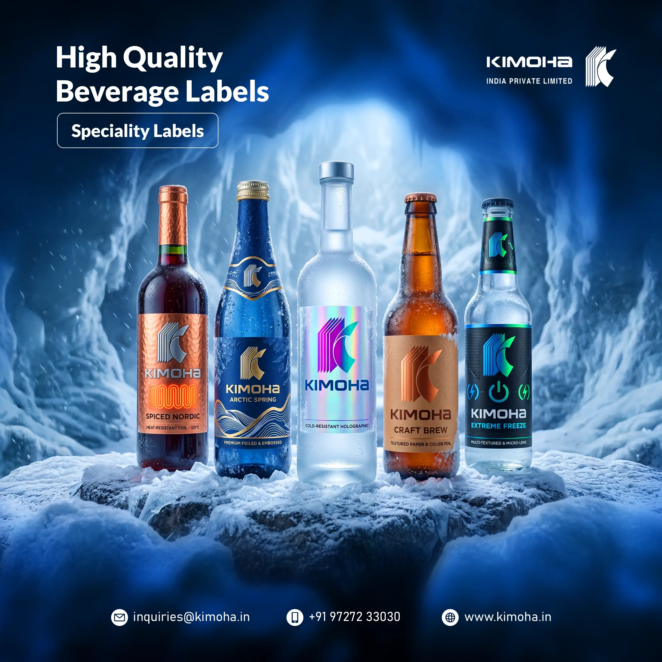 Specialty Foil Labels by Kimoha